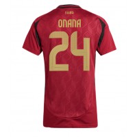 Dres Belgicko Amadou Onana #24 Domáci pre Ženy ME 2024 Krátky Rukáv